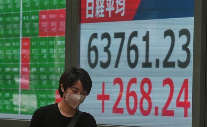 Asian shares are higher as easing worries over inflation reduce odds for another Fed rate hike