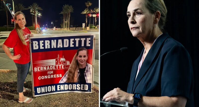 Bernadette Greene-Placentia says she was raped while fixing campaign sign