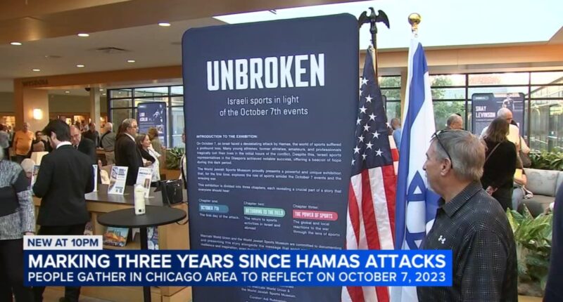 Chicago-area Jewish community marks 3 years since Oct. 7 attack as Gaza conflict continues; event held in Deerfield, Illinois