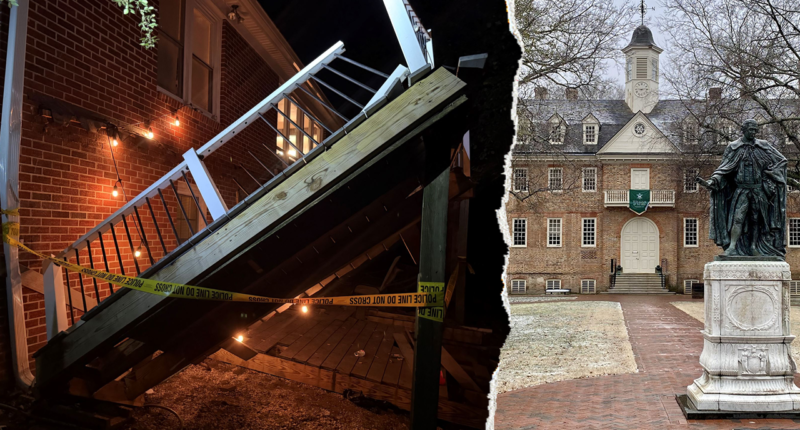 College homecoming party turns to chaos as deck collapses, leaving at least 28 people injured