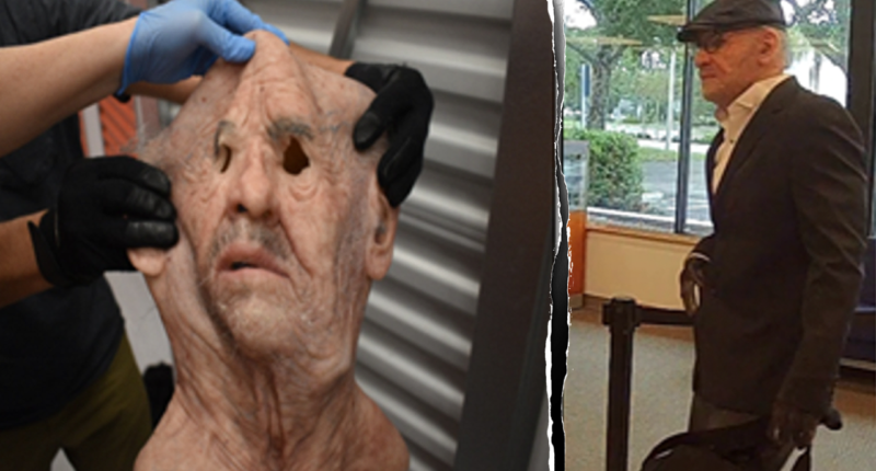 Convicted bank robber returns to old tricks with ‘old man’ mask in Florida heists, feds say