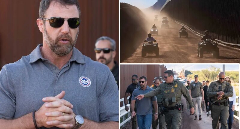 DHS secretary Markwayne Mullin visits Arizona border after wall construction finish