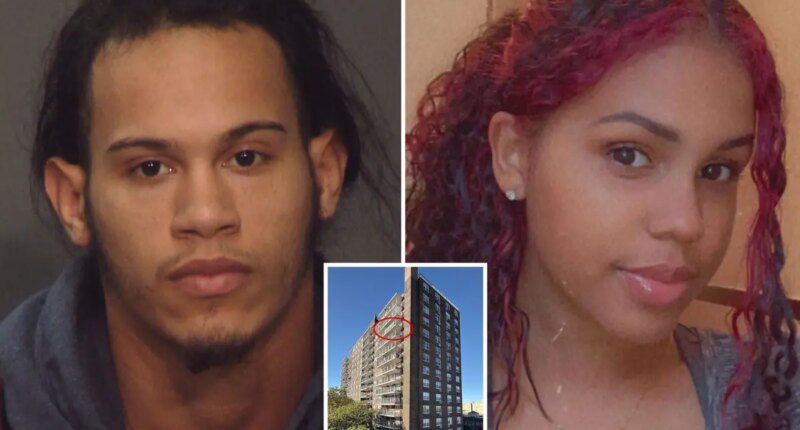 Dad wanted for fatal push of NYC mom, baby had brought flowers to reconcile over domestic violence