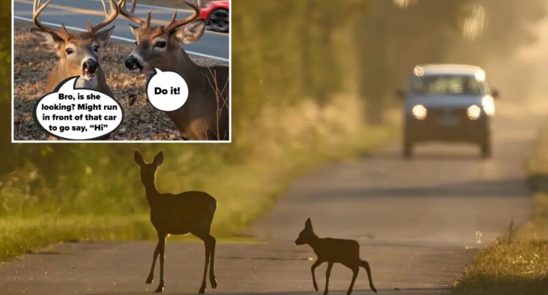 Deer crashes spike during fall mating season in New York