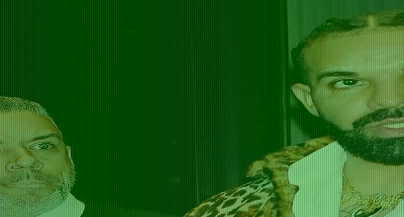 Drake dons cheetah coat and red leather pants to ring in 40th birthday