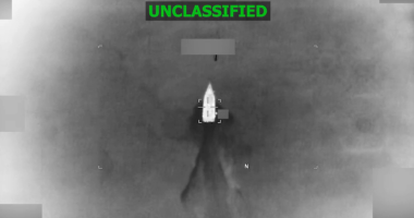 Dramatic footage shows alleged narco boat erupt in fireball during US military strike