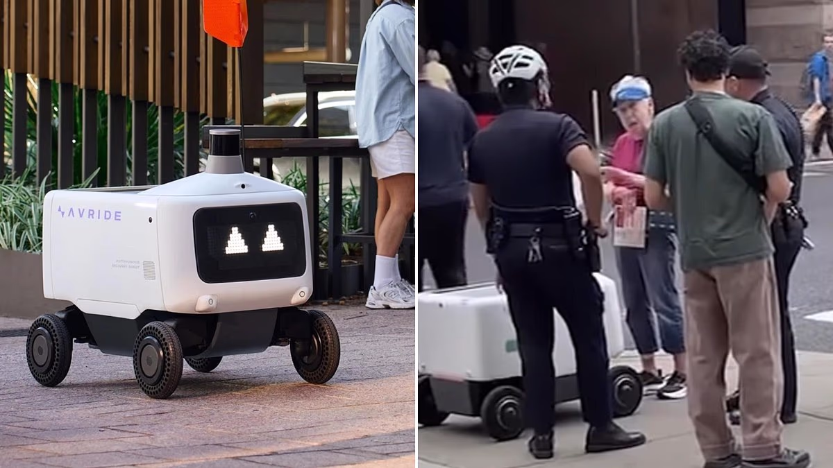 Woman Arrested After Blocking Food Delivery Robot in ‘Dystopian’ Moment