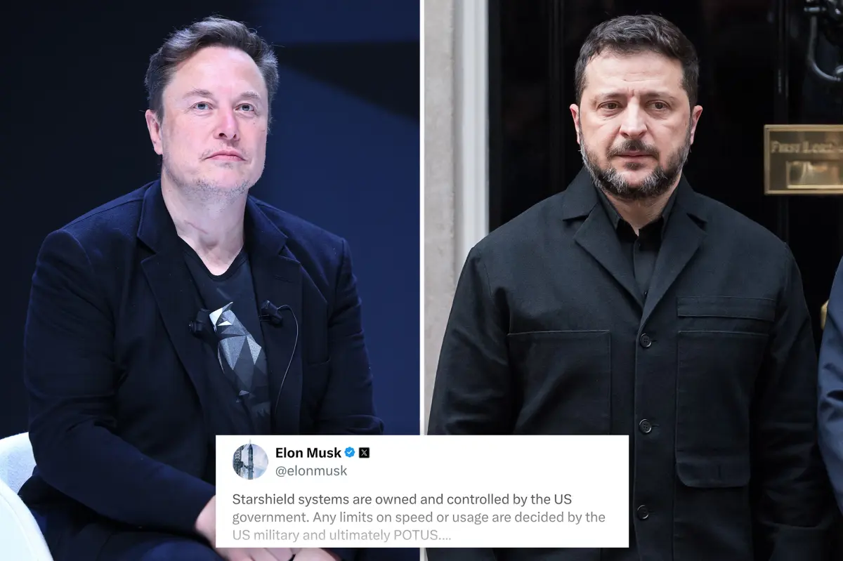 Musk Blames Trump for Ukraine Starshield Throttling, Zelensky Warns