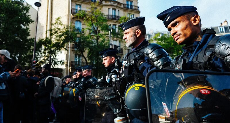 France on edge with 70,000 police deployed for unrest as authorities probe suspected terror attack near Paris
