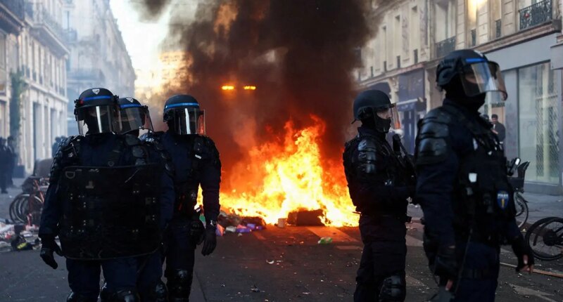 France's Macron blames protests on 'ultra-left groups whose aim is to bring down the Republic'