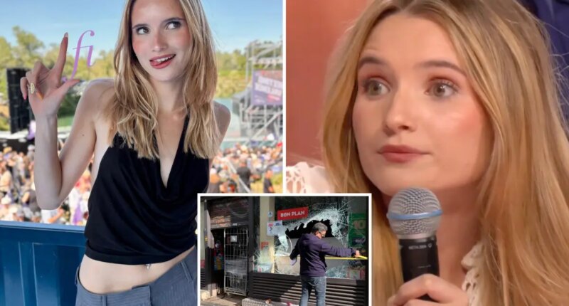 French student Lola-Fleur Whittaker mocks owners who lost stores in riots