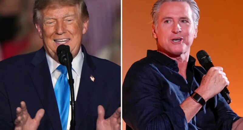 Gavin Newsom blasts 'deranged and dangerous' President Trump for joking that Iran could 'take out' LA and San Diego