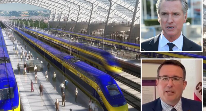 Gavin Newsom vetoes bill giving high-speed rail watchdog more power