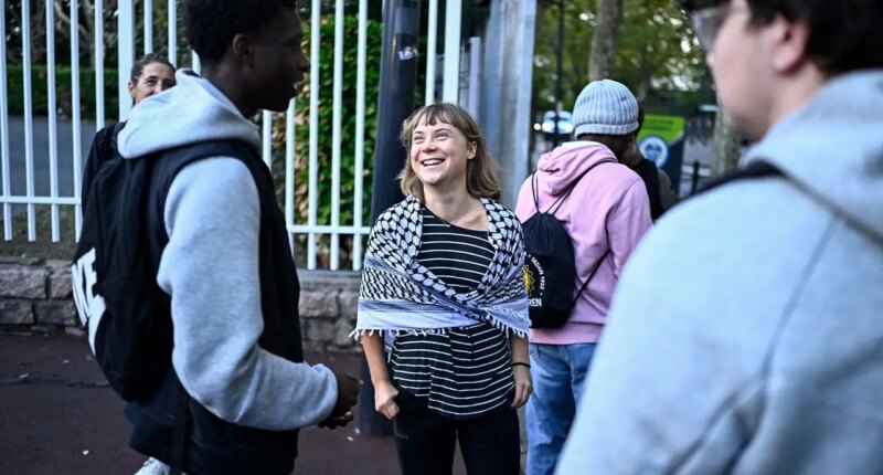 Greta Thunberg joins massive French student protests as cars burn, police fire tear gas