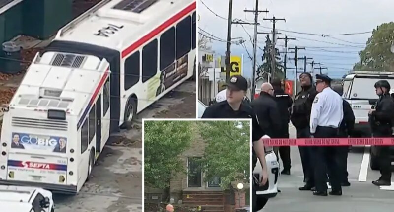 Gunman shoots sister, mom dead, sets Philly home ablaze and then kills himself during 12-hour standoff on city bus: cops