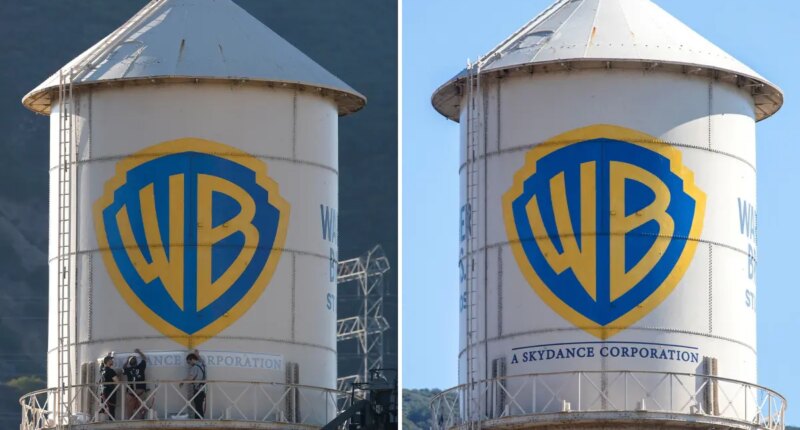 Historic Burbank Warner Bros. tower gets new Skydance branding
