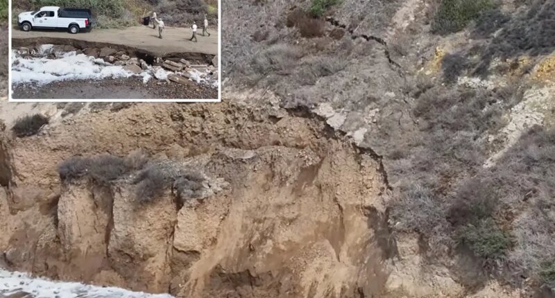 Huge crack spotted next to PCH in elite California beach town: ‘Escalating quicker’