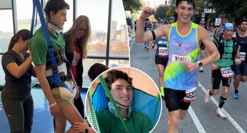 Kentucky teen Wyatt Anderson finishes Chicago Marathon less than a year after spinal injury left him paralyzed