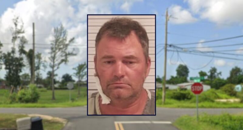 Joseph Michael Lynch inset against a residential street in Florida