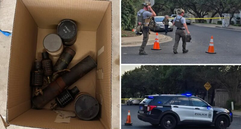 Live World War II grenades found in Texas estate sale box, safely removed by Austin police bomb squad
