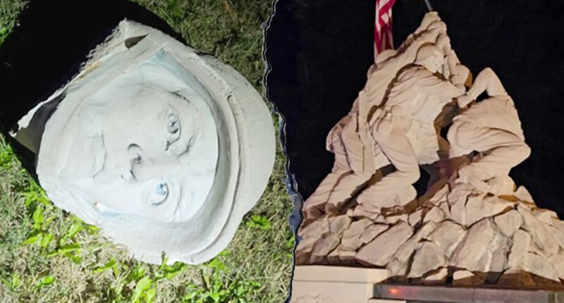Man accused of decapitating Iwo Jima statue with sledgehammer near Quantico