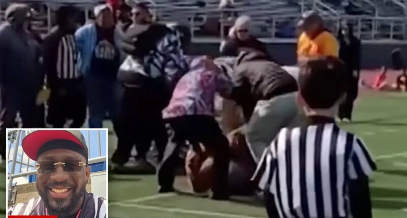 Massachusetts girls flag football game descends into chaos as coach and referee brawl in front of kids