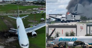 Miami Amazon cargo plane crash pilots werent warned about wind NTSB report