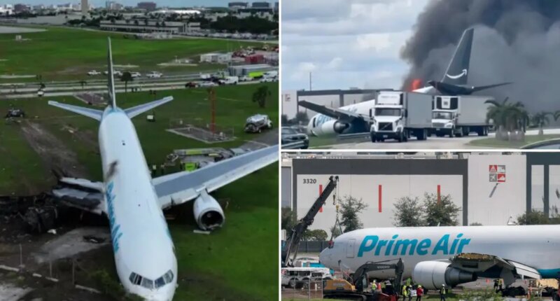 Miami Amazon cargo plane crash pilots werent warned about wind NTSB report