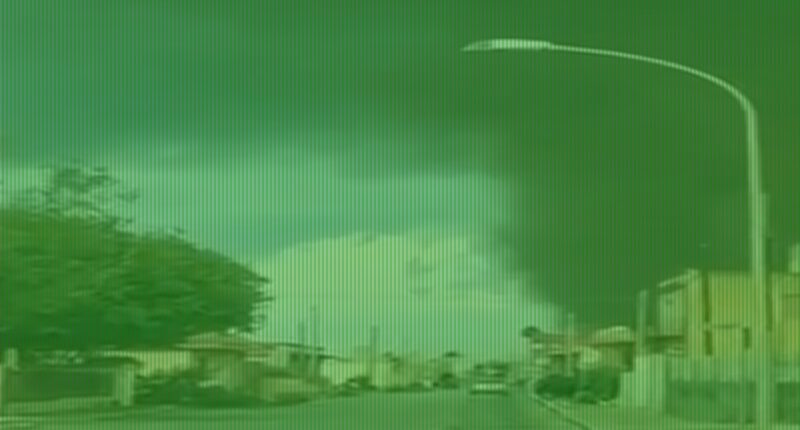 Moment tornado rips through Sicilian tourist hotspot flipping cars