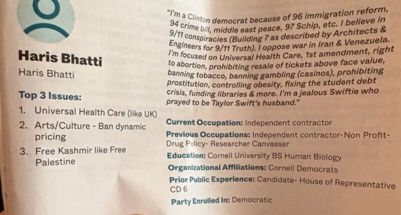 NY residents puzzled by voting mailer with candidate who 'prayed to be Taylor Swift's husband'