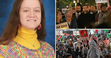NYC teacher disrupts vigil for victims of October 7 Hamas massacre