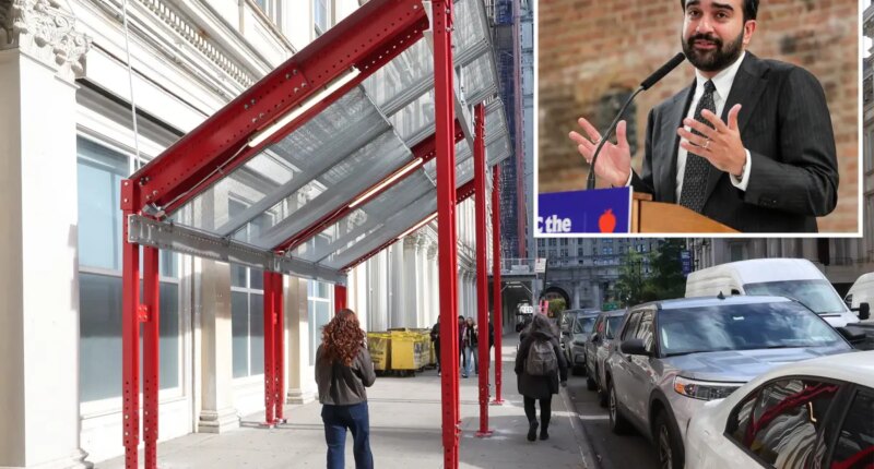 NYC's slanted sidewalk sheds draw ridicule but expert wonders who will pay