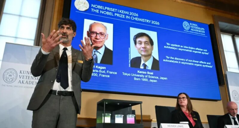 Nobel Prize in chemistry awarded to Henri B. Kagan and Kenso Soai for developing ‘spectacular’ chemical reactions