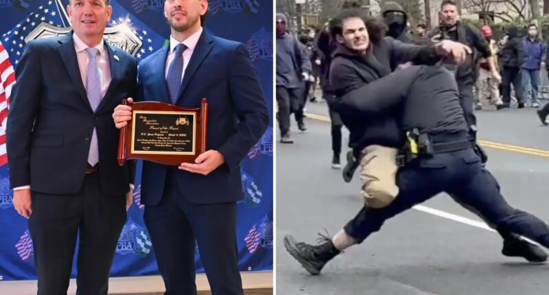 Officer who tackled wannabe Gracie Mansion bomber among hero cops honored at PBA's Finest of the Finest event in NYC