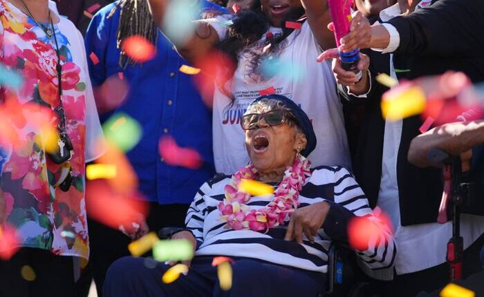 Opal Lee celebrates her 100th birthday by kicking off construction of Juneteenth museum in Texas