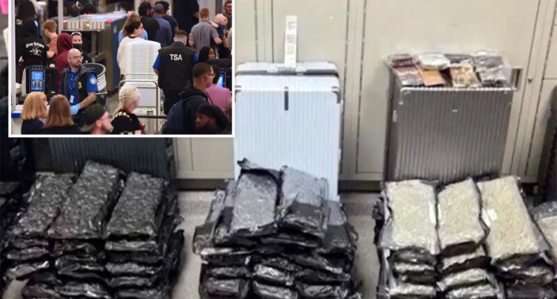 Orlando police find staggering airport drug haul after bizarre attempt to hide evidence