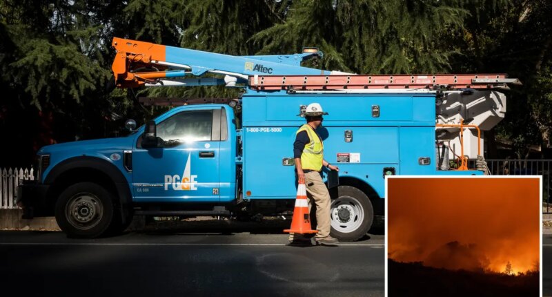 PG&E warns of California power cuts with high winds forecasted
