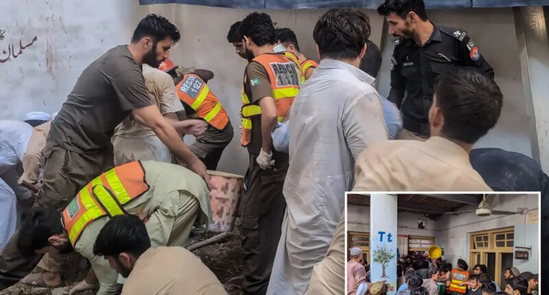 Private school roof collapses in Palistan, killing at least 17 children and a teacher