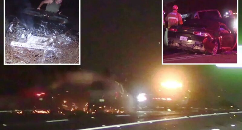 SUV plows into cars on California freeway, sparking fatal pileup