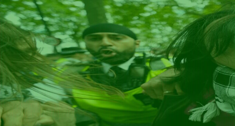Scuffles between protesters and police on pro-Palestinian march