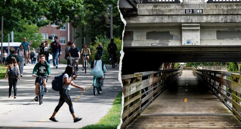 Serial killer fears strike college town as school fortifies security amid popular river trail deaths