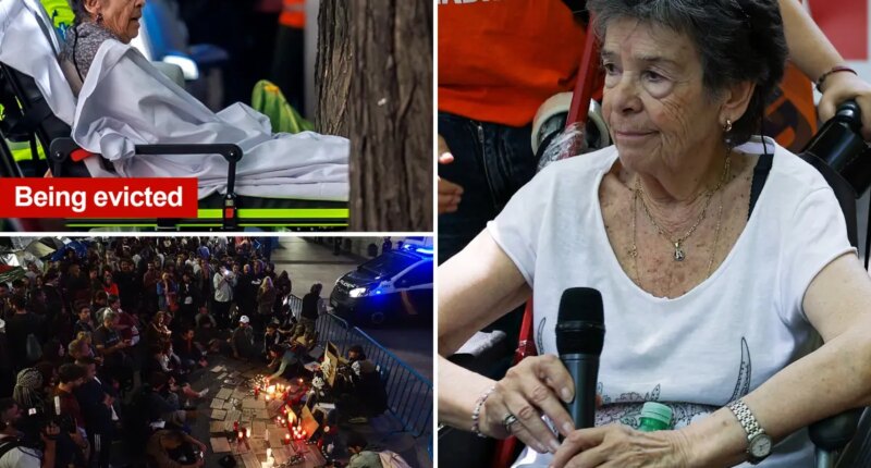 Spanish woman whose eviction sparked housing protests dies at 87 as crowds chant ‘murder’