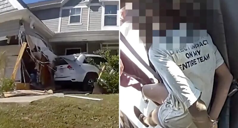 Stolen car slams into South Carolina home as teens bolt, authorities say
