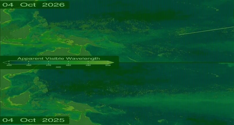 Super El Nino is changing the colour of the OCEAN, NASA reveals