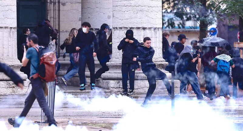 Teen's hand blown off by police grenade during French student protests: report