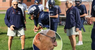 The 83-year-old LI high school coach who's still going — four NFL players later