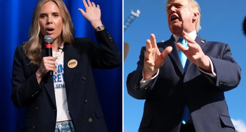 Trump attacks Democratic Senate candidate Annie Andrews with anti-trans slur
