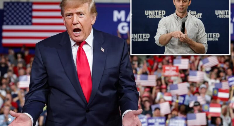 Trump blasts Ossoff as 'far left extremist' as he touts new Ga. jobs at rally