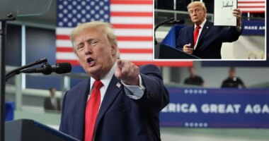 Trump pardons diesel mechanics ‘wrongfully charged’ during Biden admin at Alaska rally
