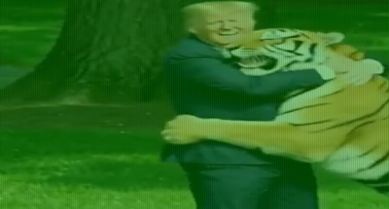 Trump posts bizarre AI video parodying zoo tiger attack